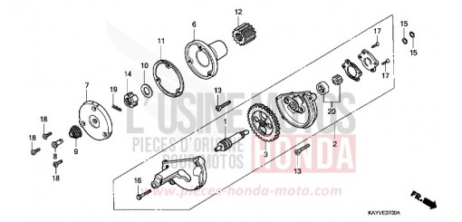 POMPE A HUILE NX125V de 1997